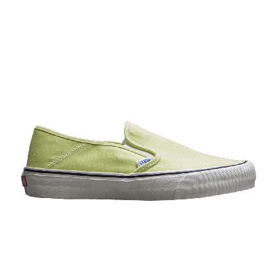 Pre-owned Vans Slip-on Sf Salt Wash 'sunny Lime' In Green