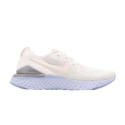 Pre-owned Nike Wmns Epic React Flyknit 2 'sail' In Cream