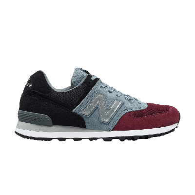 Pre-owned New Balance 574 'burgundy Black Grey'