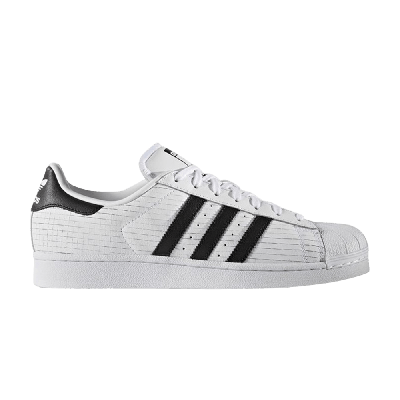 Pre-owned Adidas Originals Superstar 'grid Leather' In White