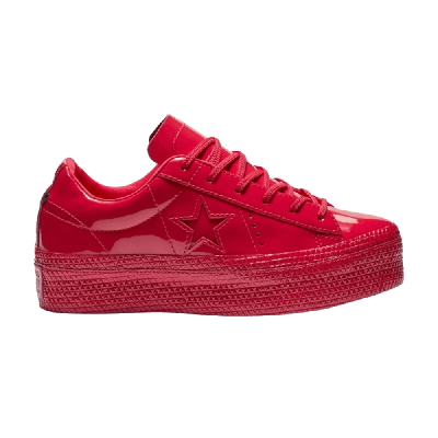 Pre-owned Converse Wmns One Star Platform Ox 'cherry Red'