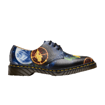 Pre-owned Dr. Martens' Supreme X 1461 'public Enemy Backhand' In Black