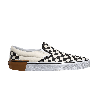 Pre-owned Vans Classic Slip-on 'checkerboard Gum Block' In Black