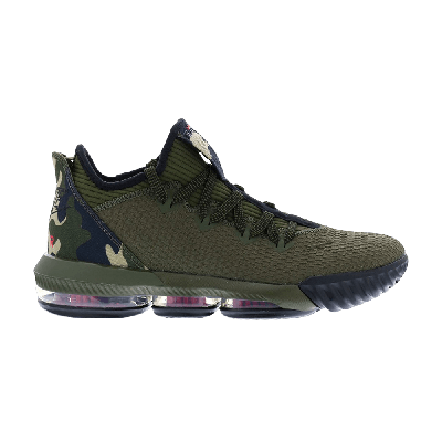 Pre-owned Nike Lebron 16 Low 'camo' In Green
