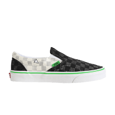 Pre-owned Vans Slip-on 'cii - Black White Green'