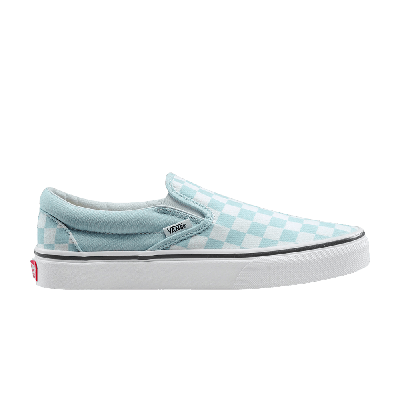 Pre-owned Vans Classic Slip-on 'baby Blue Checkerboard'