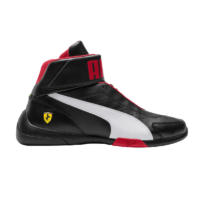 Pre-owned Puma Scuderia Ferrari X Kart Cat Mid 3 'black Red'