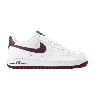 Pre-owned Nike Wmns Air Force 1 Low '07 'bordeaux' In White