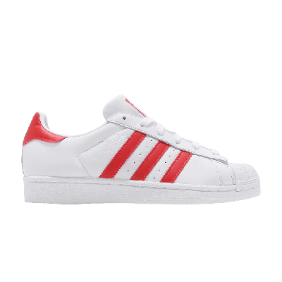 Pre-owned Adidas Originals Wmns Superstar 'active Red' In White