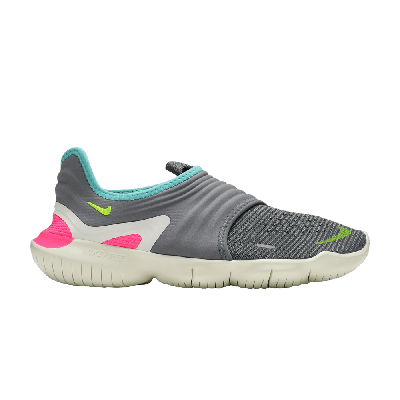 Pre-owned Nike Wmns Free Rn Flyknit 3.0 'gunsmoke' In Grey