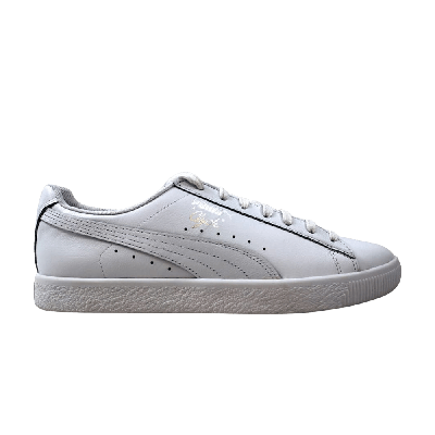 Pre-owned Puma Clyde Core L Foil 'white Silver'