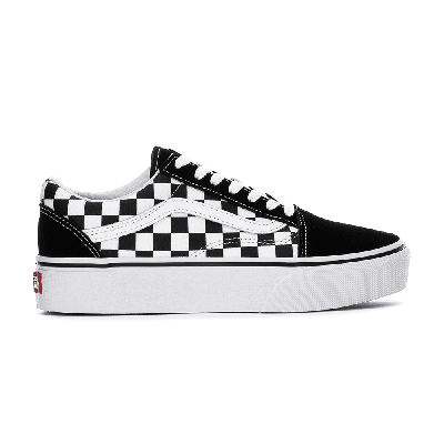 Pre-owned Vans Old Skool Platform 'black White Checkerboard'