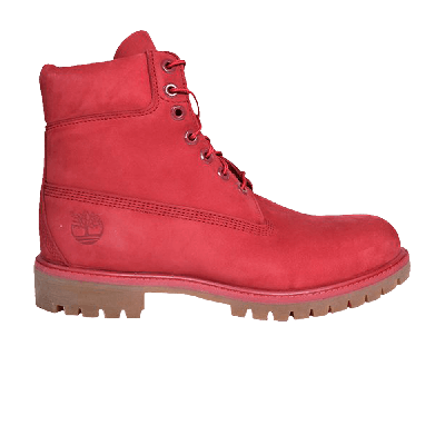 Pre-owned Timberland 6 Inch Premium Boot 'red'