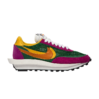 Pre-owned Nike Sacai X Ldwaffle 'pine Green' In Pink