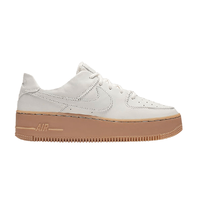 Pre-owned Nike Wmns Air Force 1 Sage Low Lx 'ivory Gum' In Cream