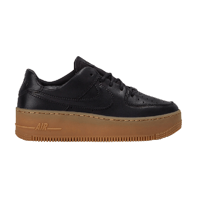 Pre-owned Nike Wmns Air Force 1 Sage Low Lx 'oil Grey Gum' In Black