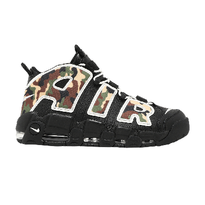 Pre-owned Nike Air More Uptempo Qs 'camo' In Black