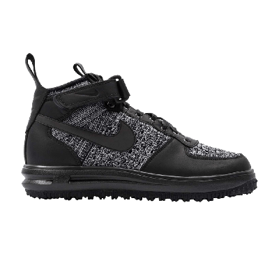 Pre-owned Nike Wmns Lunar Force 1 Flyknit Workboot 'oreo' In Black