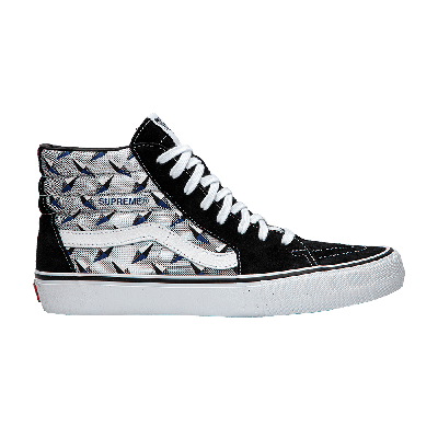 Pre-owned Vans Supreme X Sk8-hi Pro 'diamond Plate Black Grey'