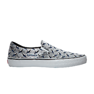 Pre-owned Vans Supreme X Classic Slip-on Pro 'diamond Plate White'