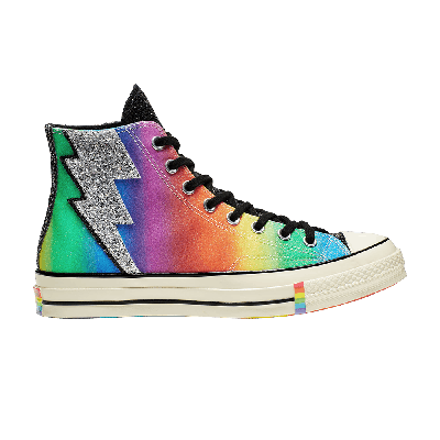 Pre-owned Converse Chuck 70 Hi 'pride Shimmering Black Rainbow'