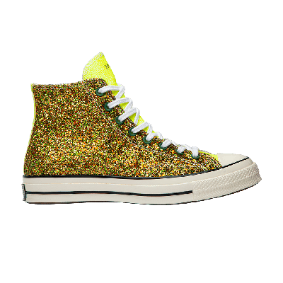 Pre-owned Converse Jw Anderson X Chuck 70 High 'glitter Pack - Gold Silver'