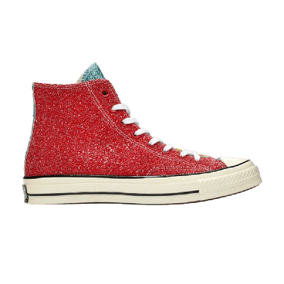 Pre-owned Converse Jw Anderson X Chuck 70 Hi 'glitter Pack - Cherry Sulphur' In Red