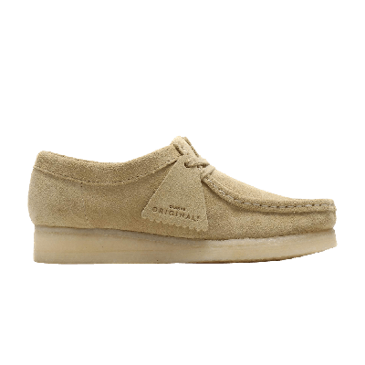 Pre-owned Clarks Wallabee 'maple Suede' In Cream