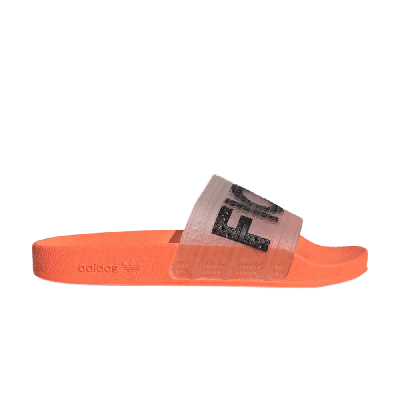 Pre-owned Adidas Originals Fiorucci X Adilette Slide 'solar Orange'