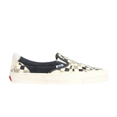 Pre-owned Vans Classic Slip-on Lx 'bricolage Pack - Ebony' In White