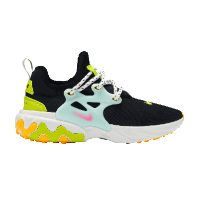 Pre-owned Nike Wmns React Presto 'beach Day' In Black