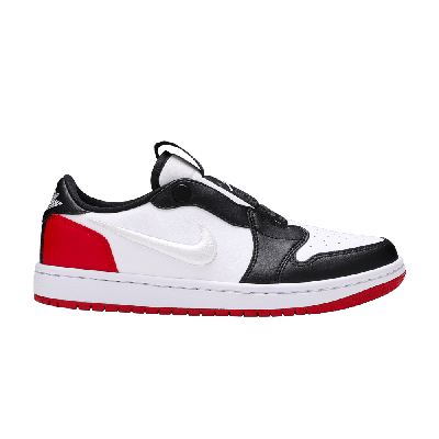 Pre-owned Air Jordan Wmns  1 Low Slip 'black Toe' In Red