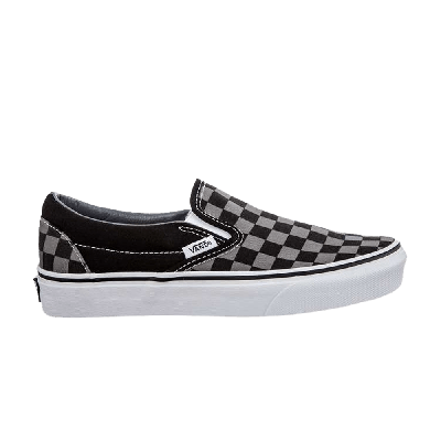 Pre-owned Vans Slip-on 'black Pewter Checkerboard'