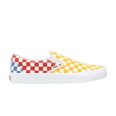 Pre-owned Vans Classic Slip-on 'multicolor Checkerboard' In Black