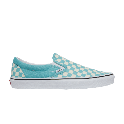 Pre-owned Vans Classic Slip-on 'aqua Haze Checkerboard' In Blue