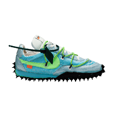 Pre-owned Nike Off-white X Wmns Waffle Racer 'vivid Sky' In Blue