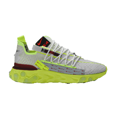 Pre-owned Nike React Wr Ispa 'platinum Volt' In White