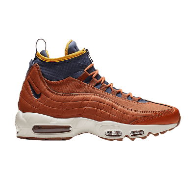 Pre-owned Nike Air Max 95 Sneakerboot 'dark Russet' In Orange