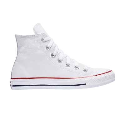 Pre-owned Converse Chuck Taylor All Star Leather Hi 'white'