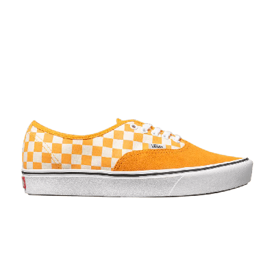 Pre-owned Vans Comfycush Authentic 'checker Zinnia' In Orange
