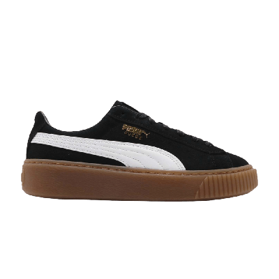 Pre-owned Puma Wmns Suede Platform 'black Gum'