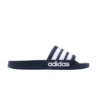 Pre-owned Adidas Originals Adilette Shower Slides 'collegiate Navy' In Blue