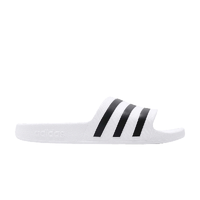 Pre-owned Adidas Originals Adilette Aqua Slides 'cloud White '