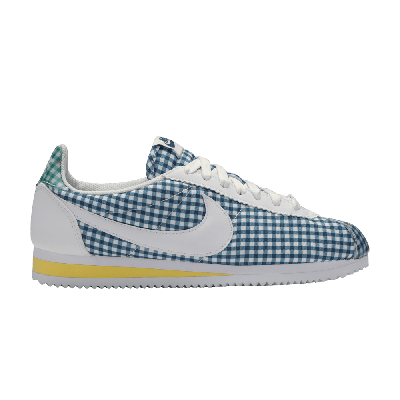 Pre-owned Nike Wmns Classic Cortez Qs 'blue Force' In White