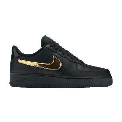 Pre-owned Nike Air Force 1 Low '07 Lv8 'removable Swoosh - Black Gold'