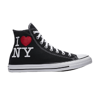 Pre-owned Converse Chuck Taylor All Star Hi 'i Love Ny' In Black