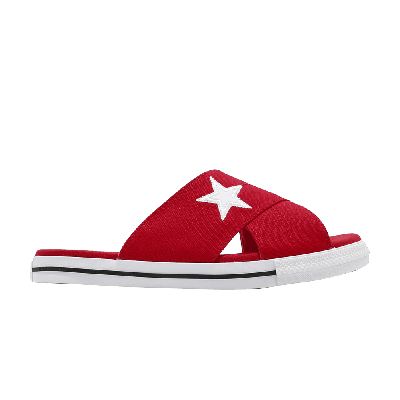Pre-owned Converse Wmns One Star Slide 'red'