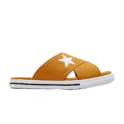 Pre-owned Converse Wmns One Star Slide 'sunflower' In Yellow