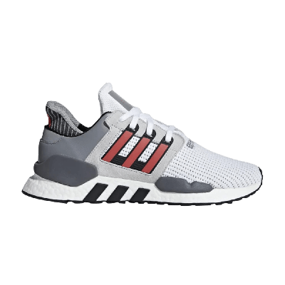 Pre-owned Adidas Originals Eqt Support 91/18 'grey Hi-res Red' In White