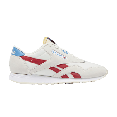 Pre-owned Reebok Classic Nylon 'chalk Scarlet' In Cream